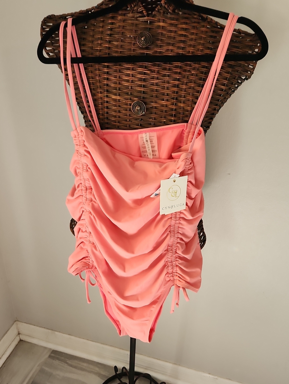 Pink Ruched WOMEN One-Piece Swimsuit